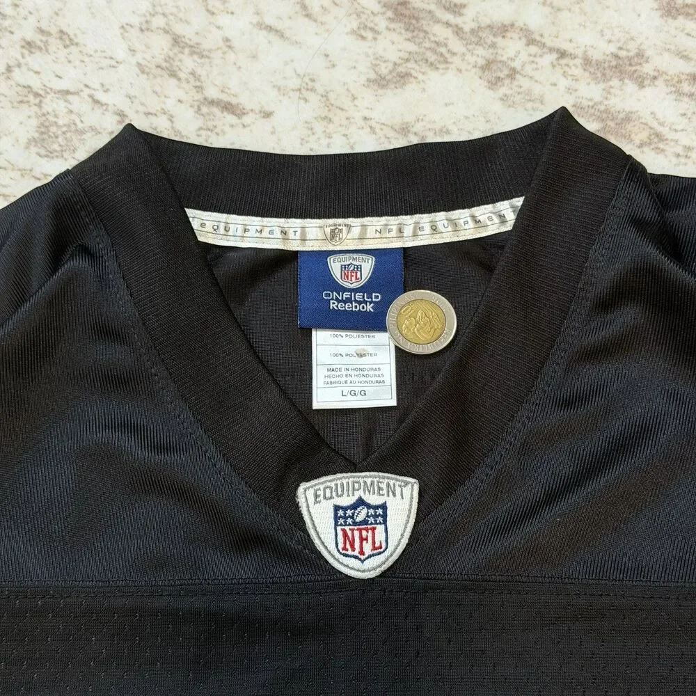 Reebok Oakland Raiders Darren McFadden #20 On-Field Jersey Black/Silver L
